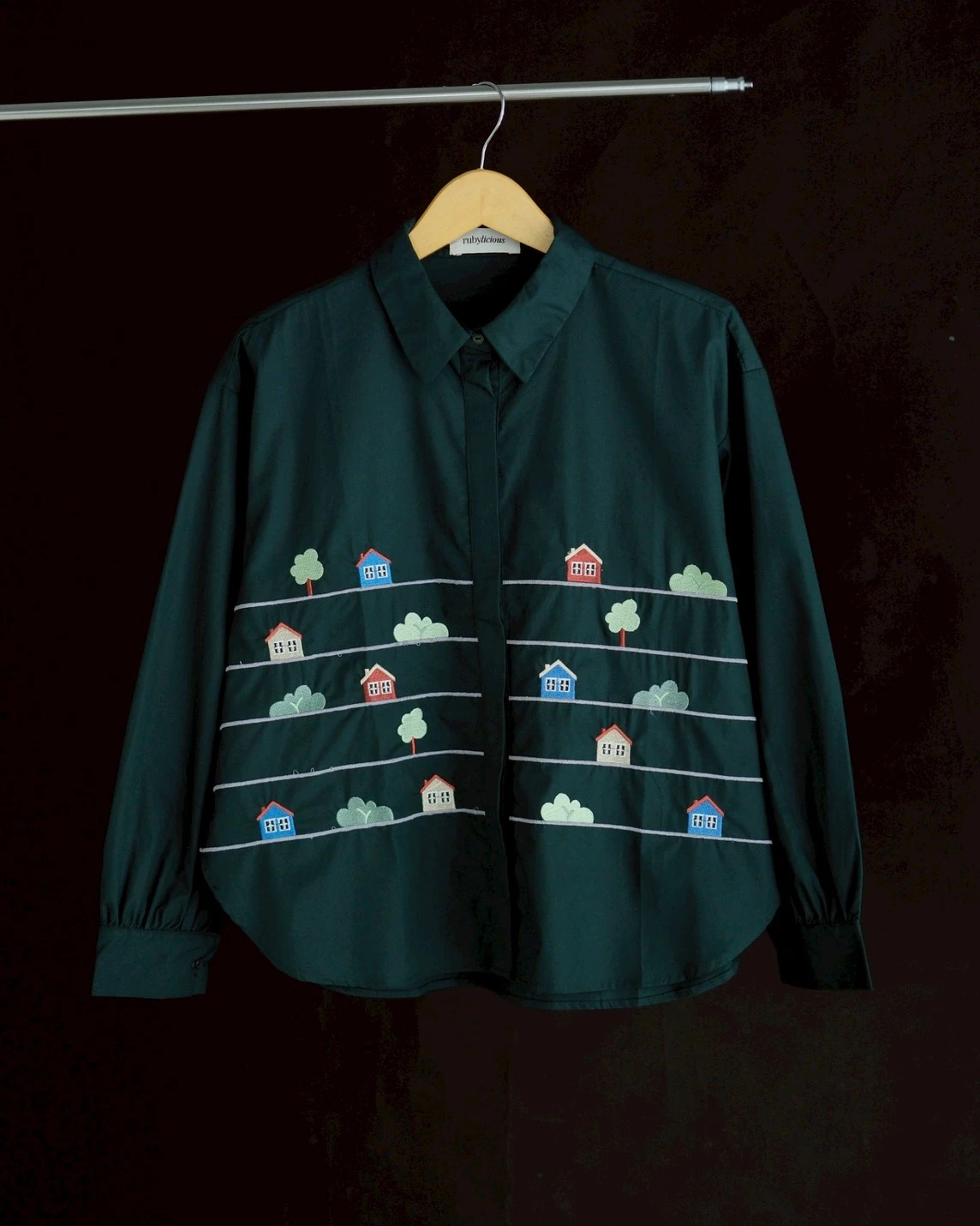 Tresha Shirt Kode 80112 Glass Green