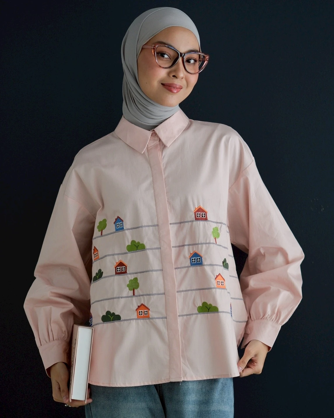 Tresha Shirt Kode 80112 Pink