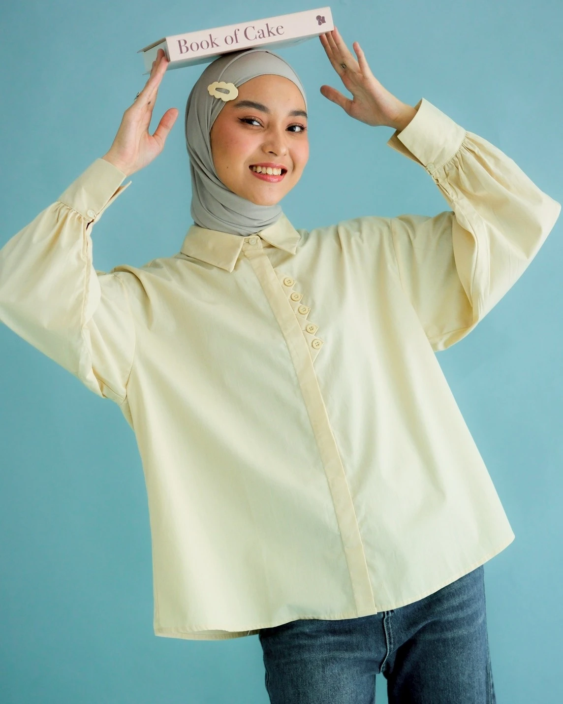 Zori Shirt Kode 1460 Light Cream