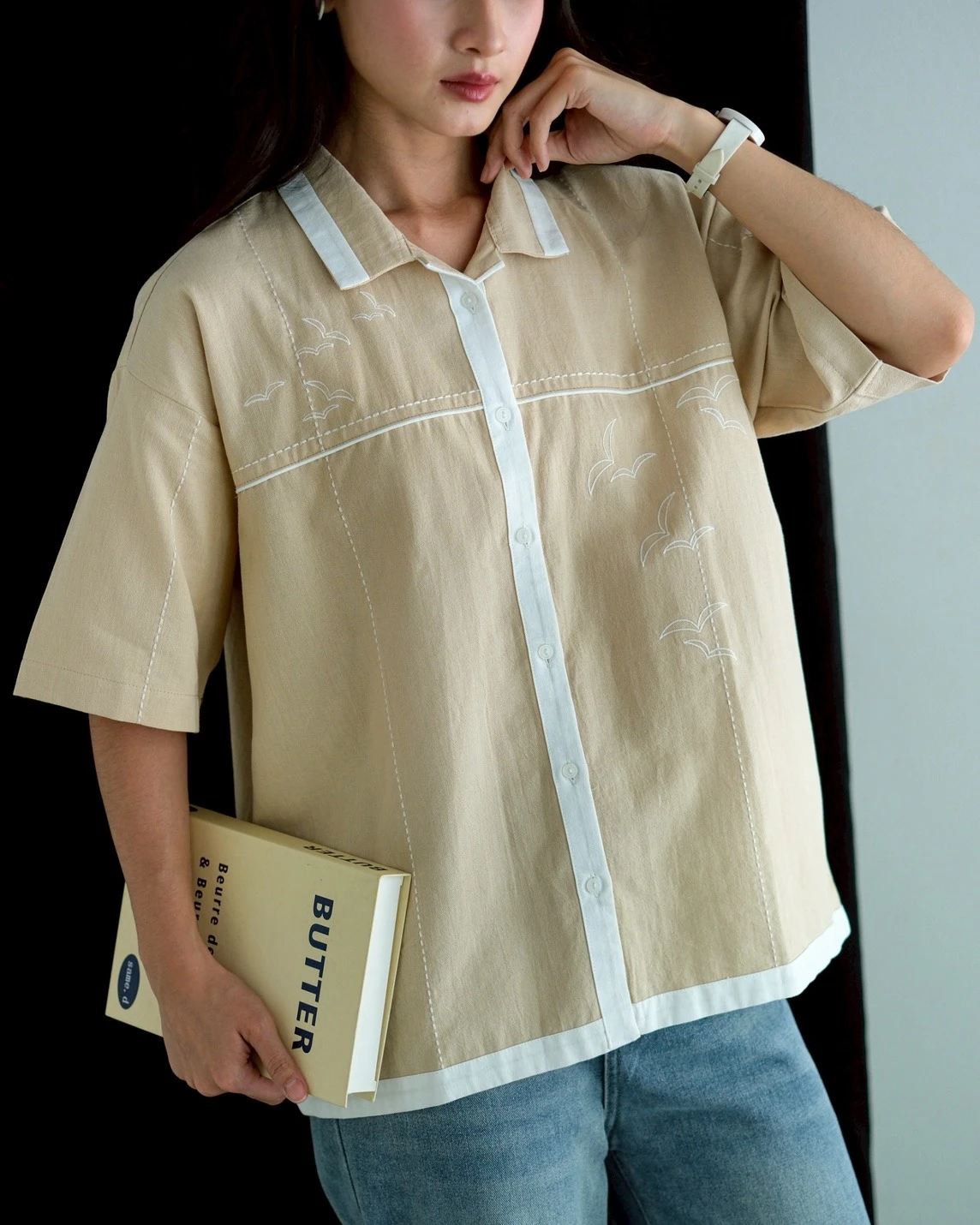 Kyst Shirt Kode 3304 Cream-Broken White