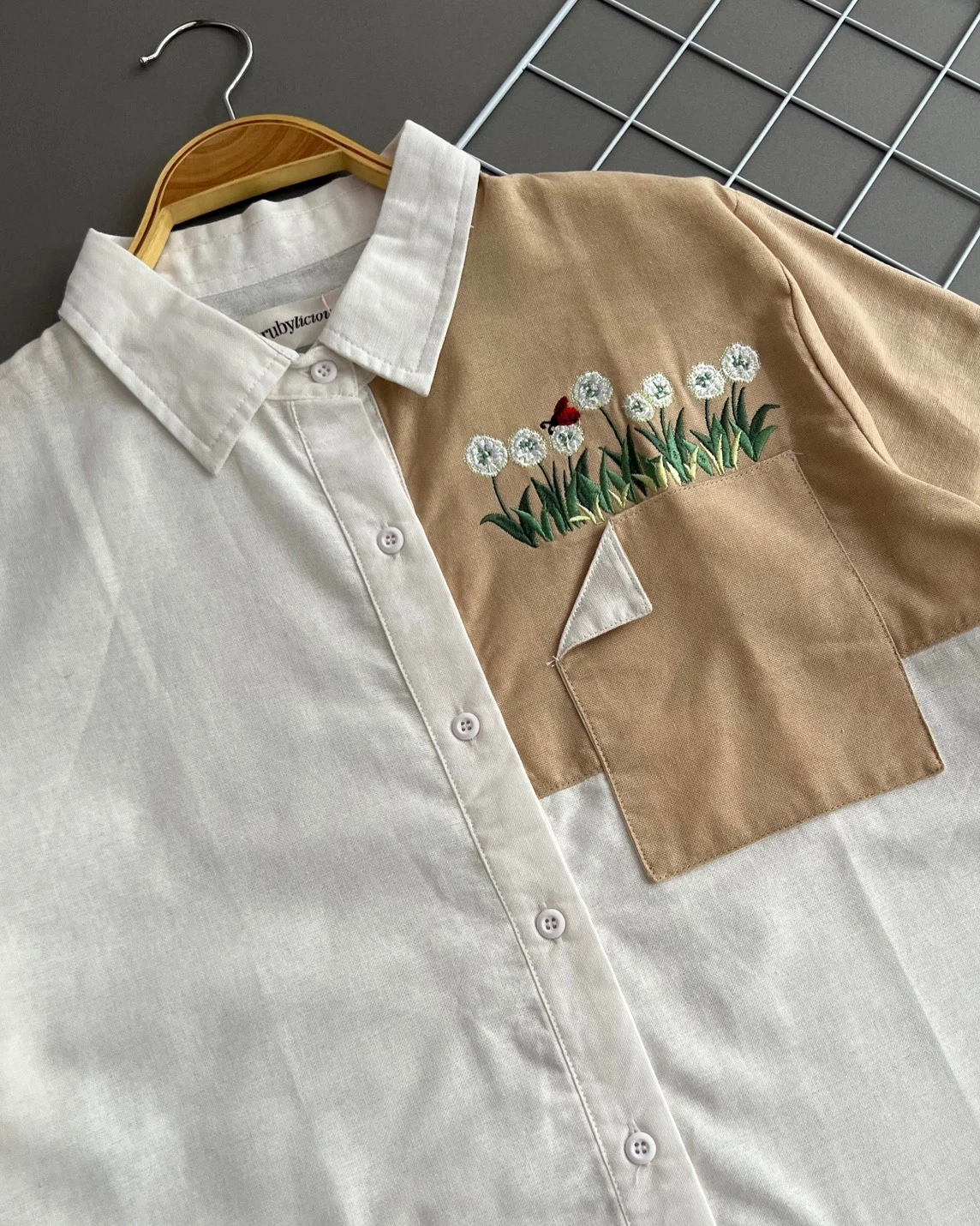 Alternative view of LOULA SHIRT BROKEN WHITE