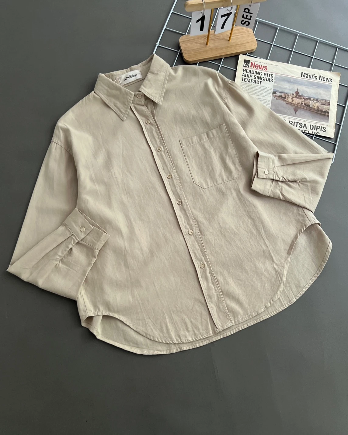 Leara Shirt Kode 367G Cream