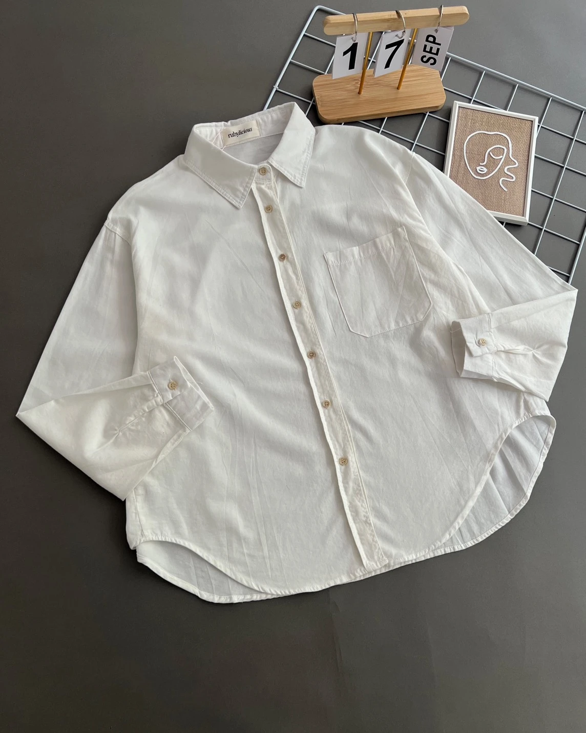 Leara Shirt Kode 367G Broken White