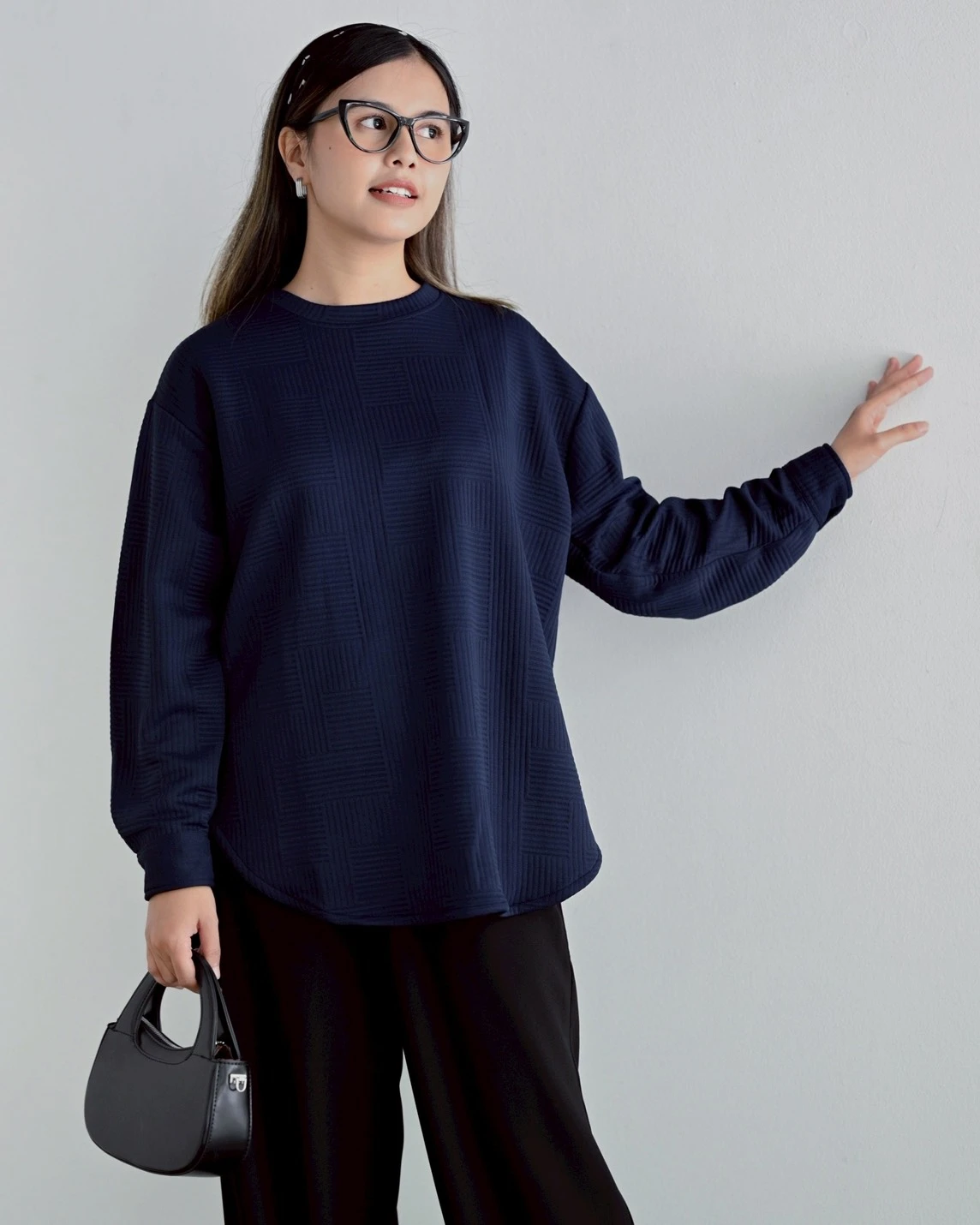Olniva Longsleeve Kode Lm 5161 Navy