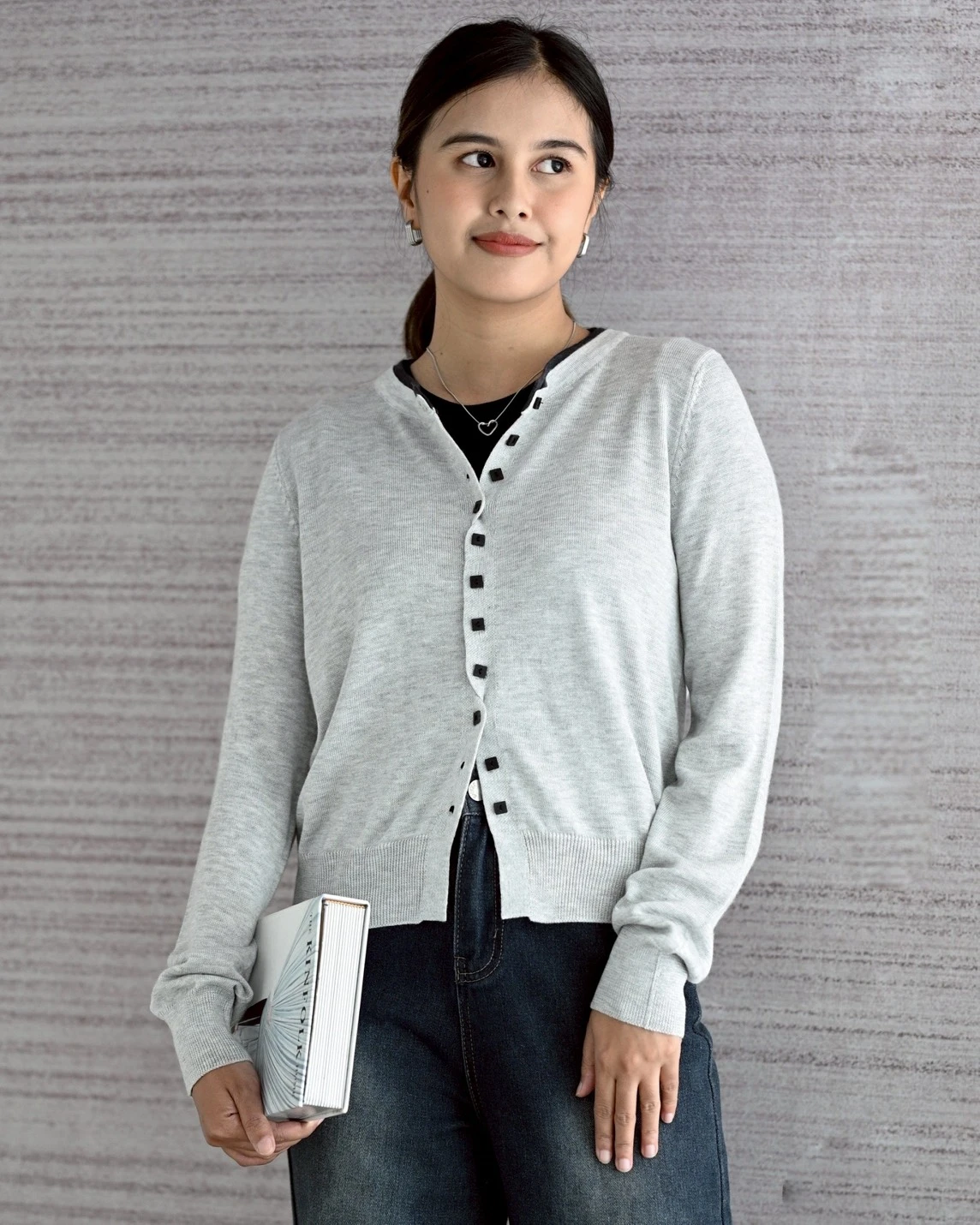 Prianka Cardi Kode 307H Misty Grey