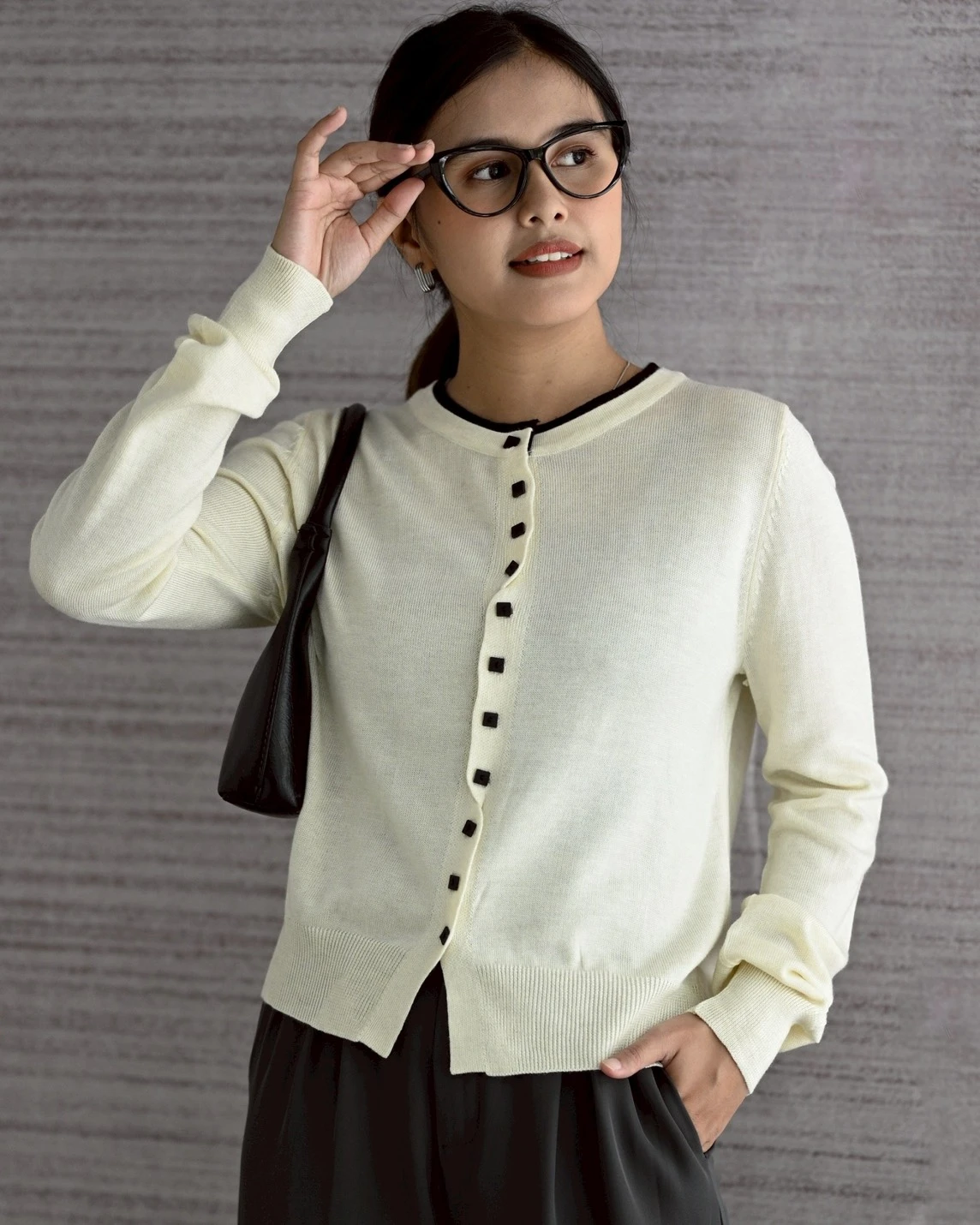 Prianka Cardi Kode 307H Ivory