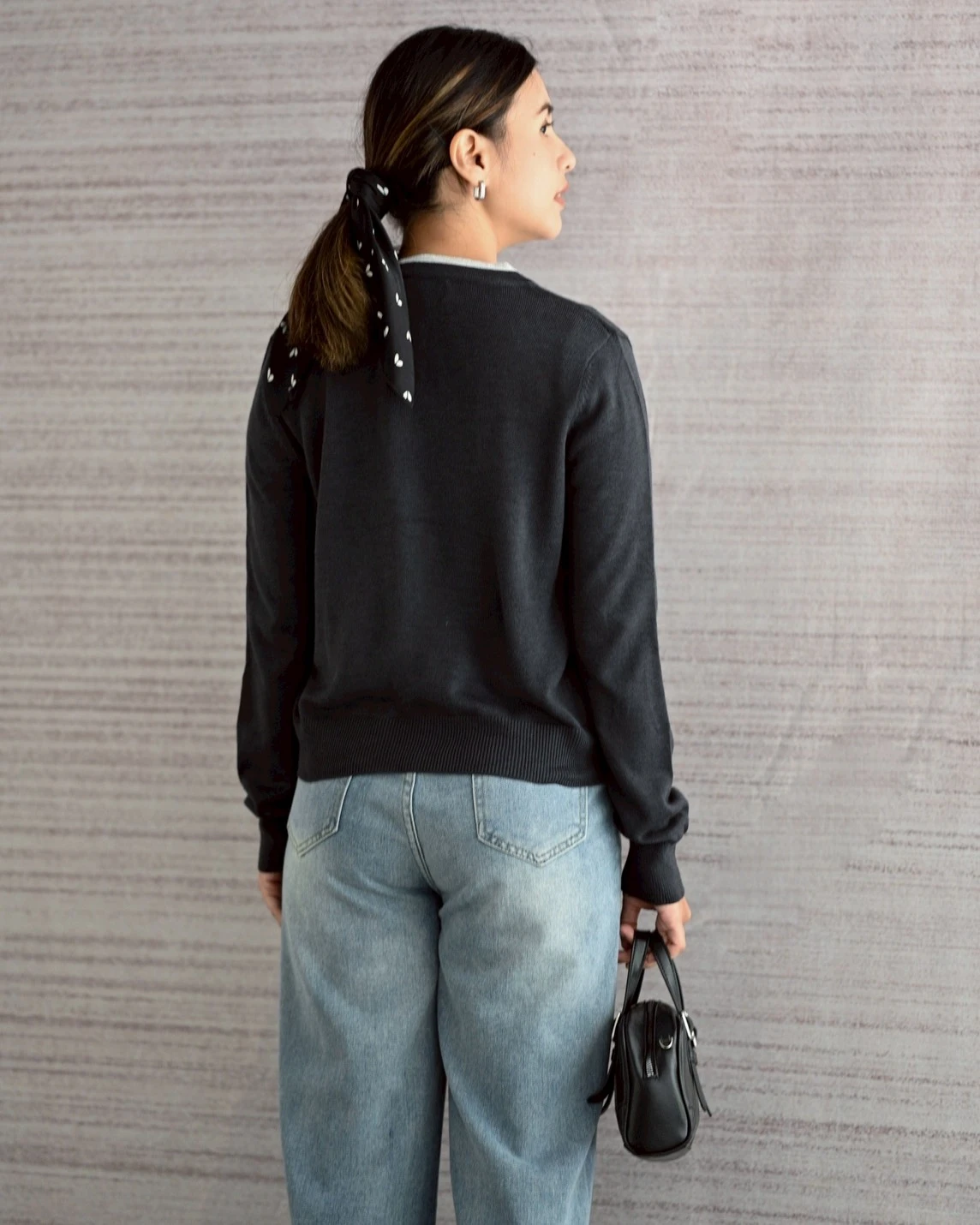 Prianka Cardi Kode 307H Dark Grey - Image 2