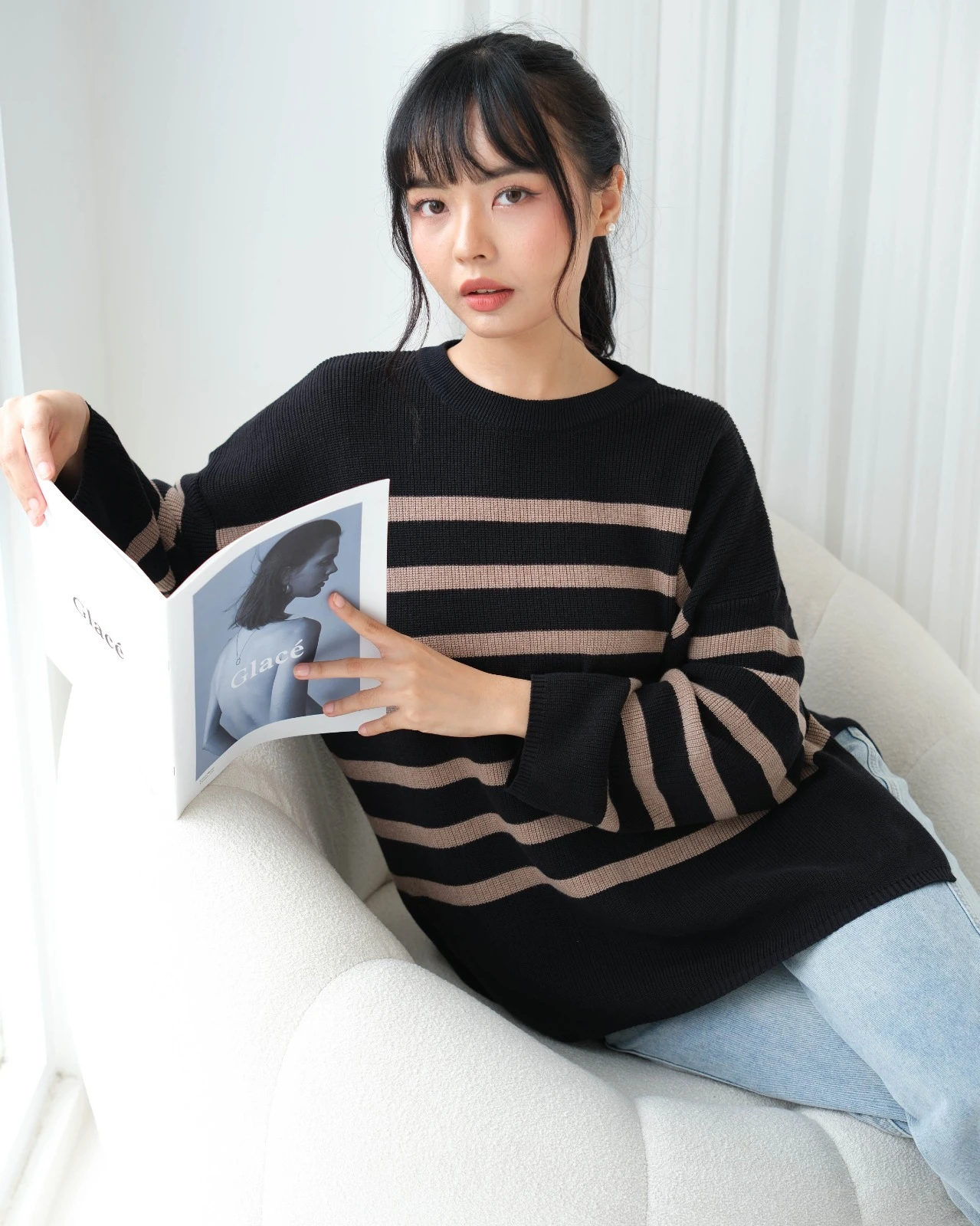 Alternative view of Delia Longsleeve Black