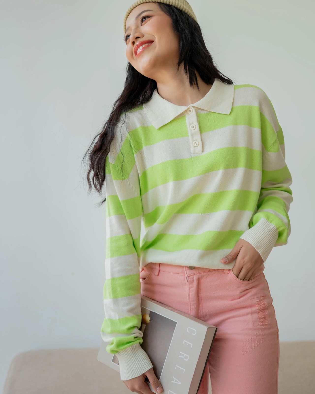 Kourtney Knit Longsleeve Melon