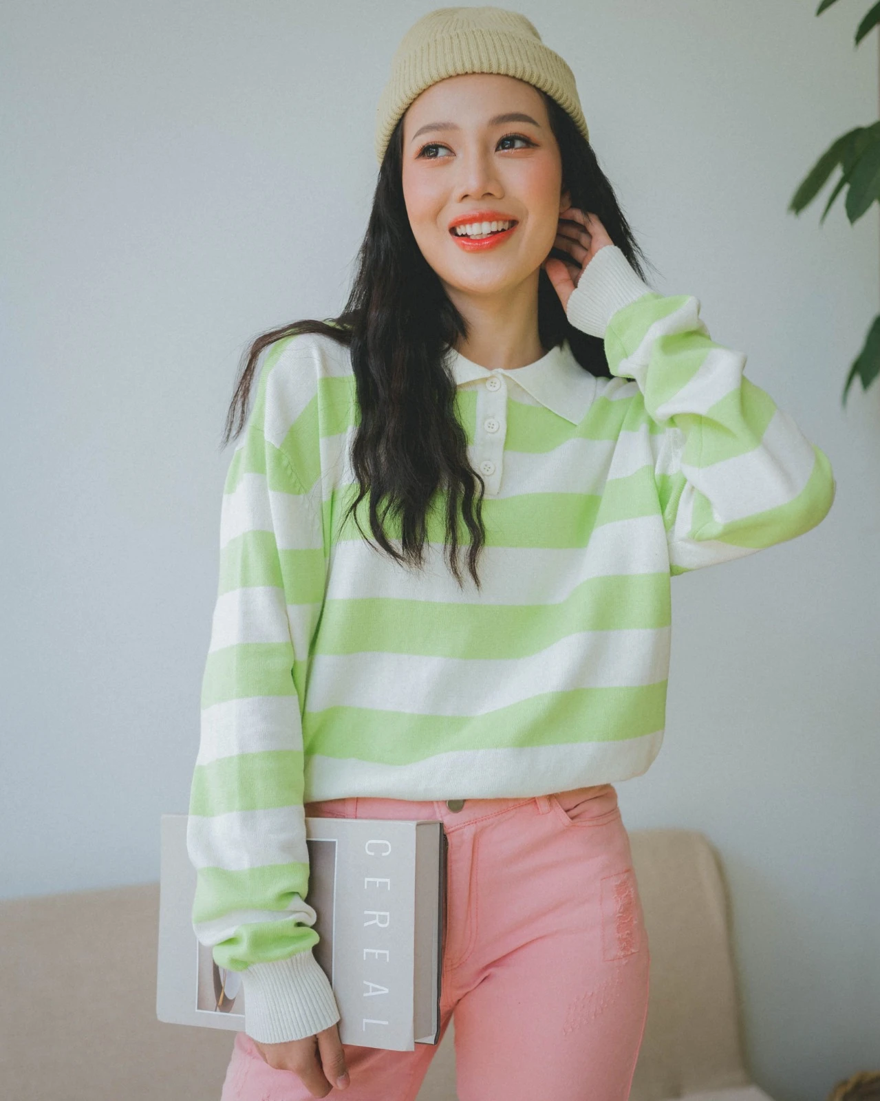 Alternative view of Kourtney Knit Longsleeve Melon