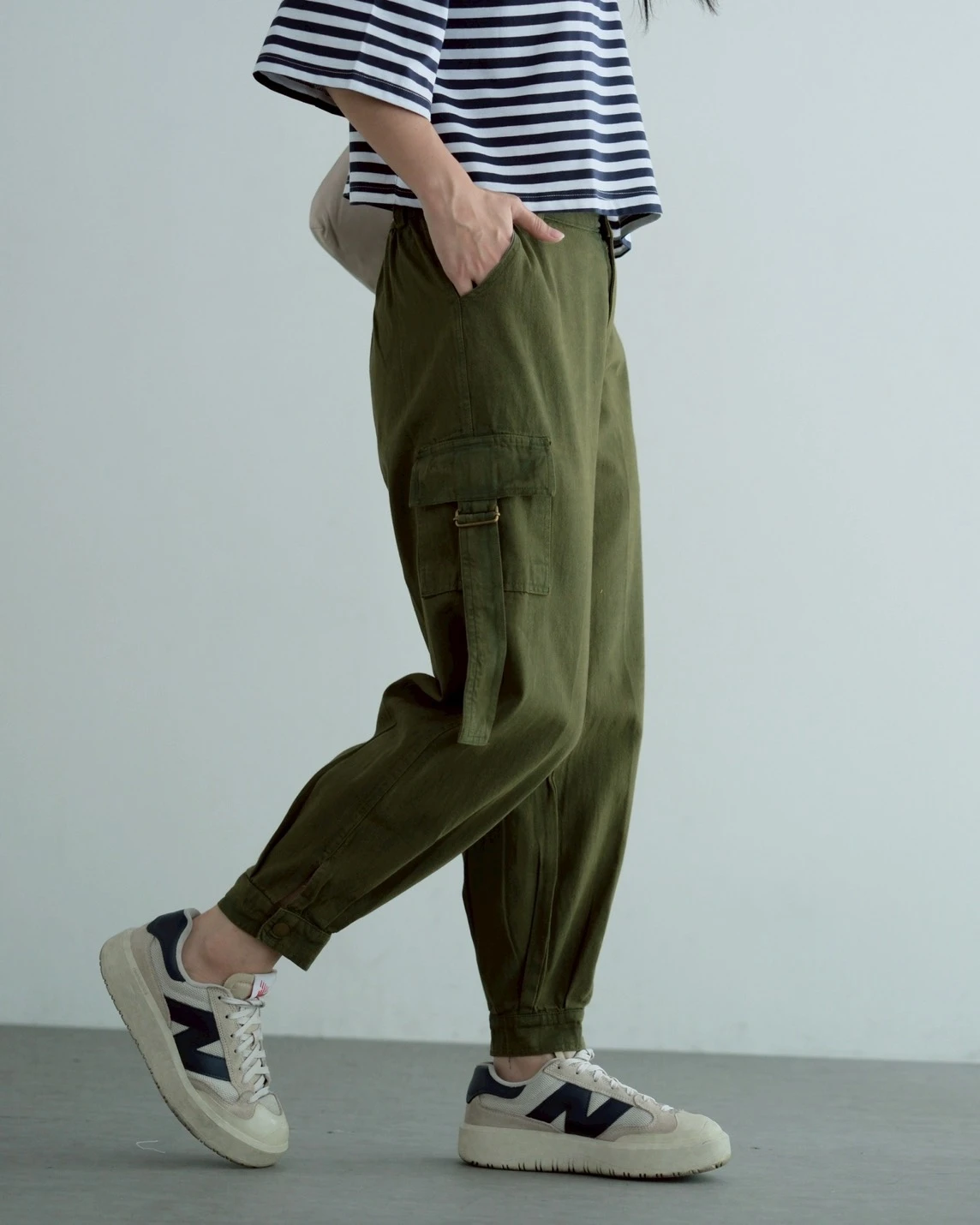 Kozue Denim Pants Army