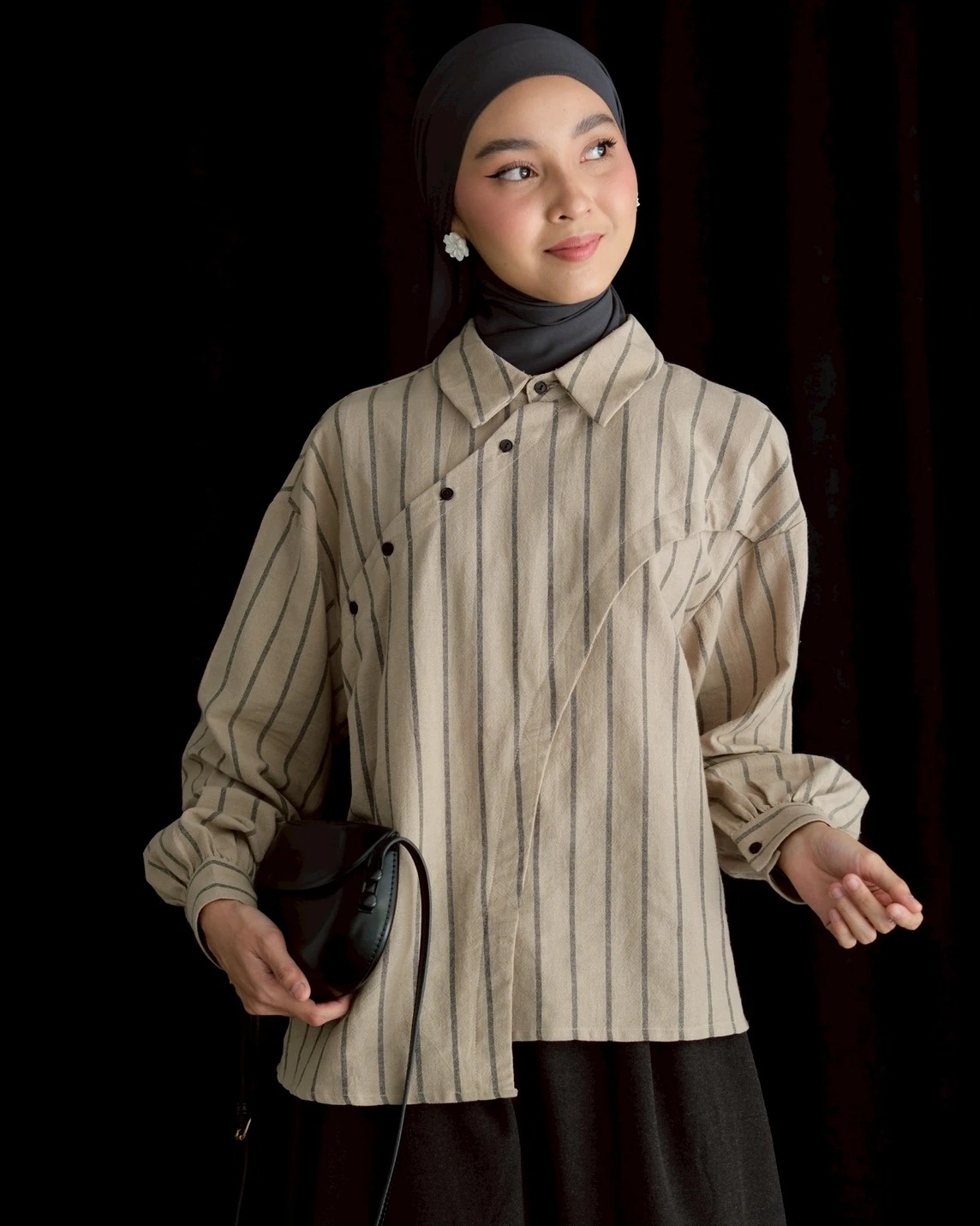 Miroku Shirt Kode 1465 Khaki - Image 4