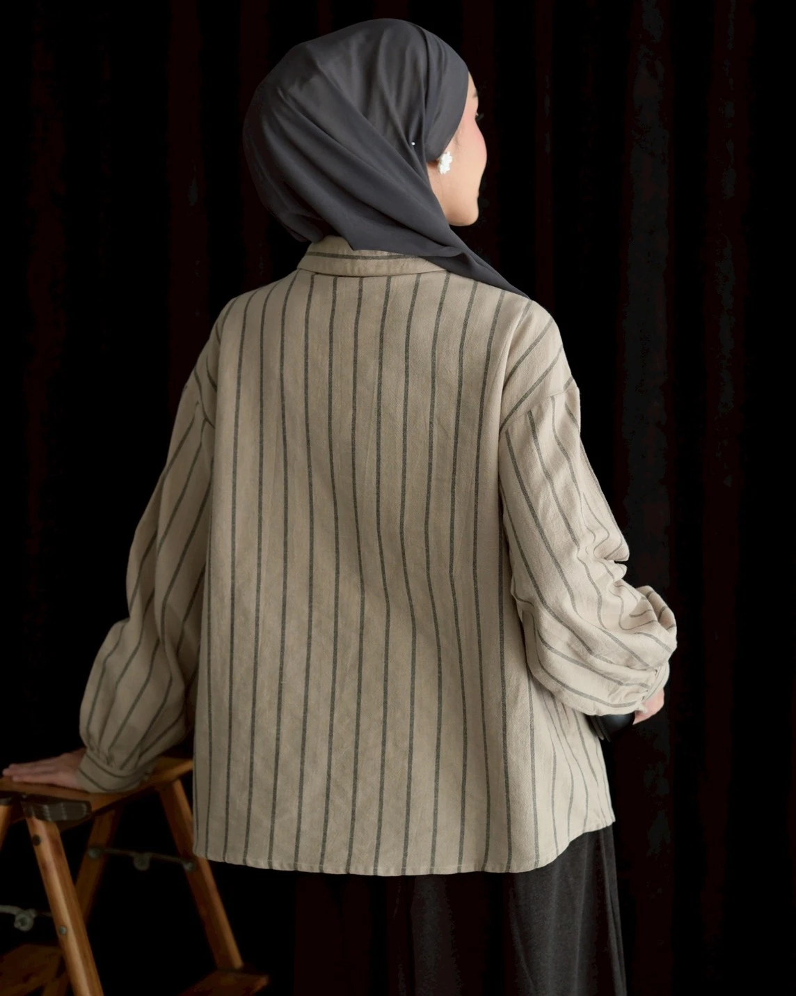 Miroku Shirt Kode 1465 Khaki - Image 3