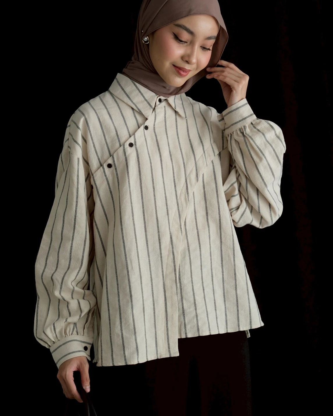 Miroku Shirt Kode 1465 Cream