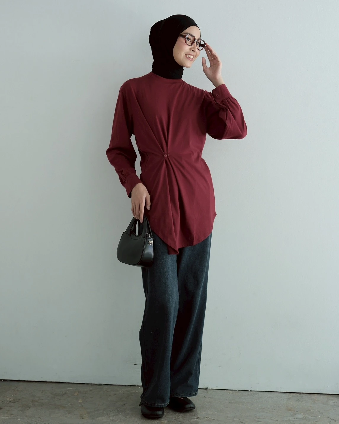 Nena Longsleeve Maroon
