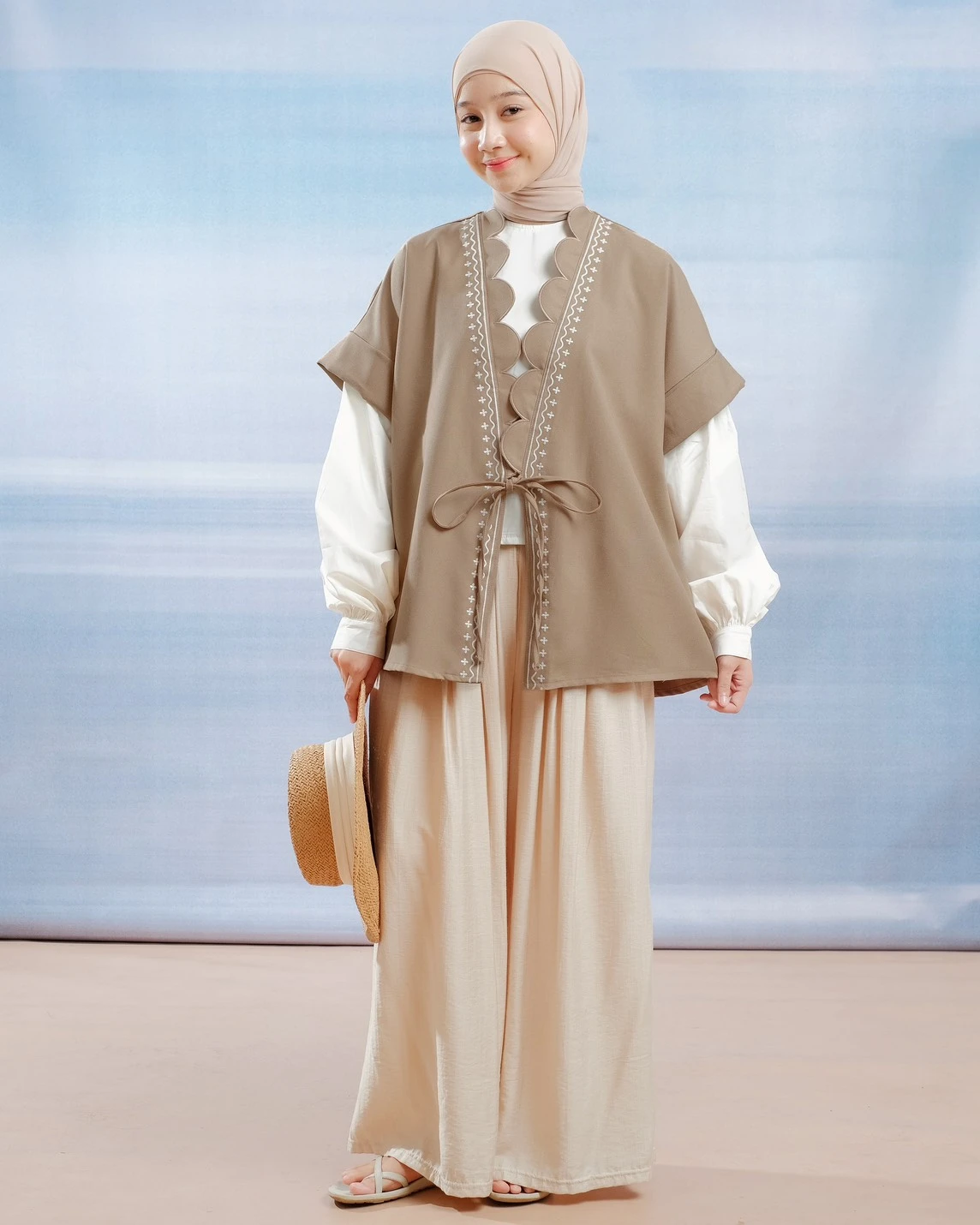 Sander Vest Kode 20376 Khaki