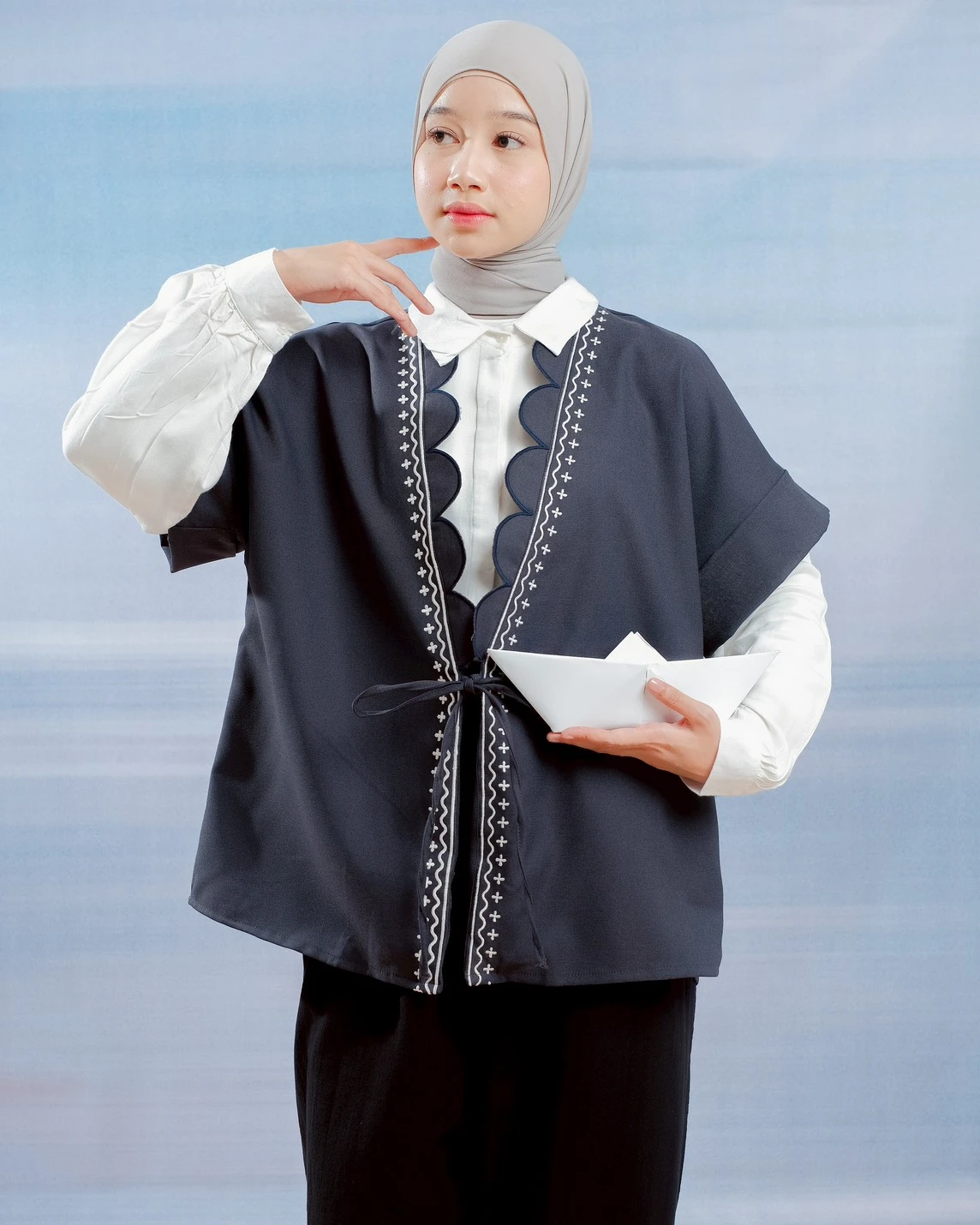 Sander Vest Kode 20376 Navy