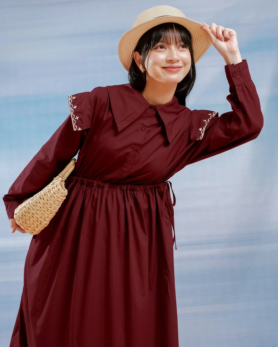 Alternative view of Soraya Maxi Dress Maroon