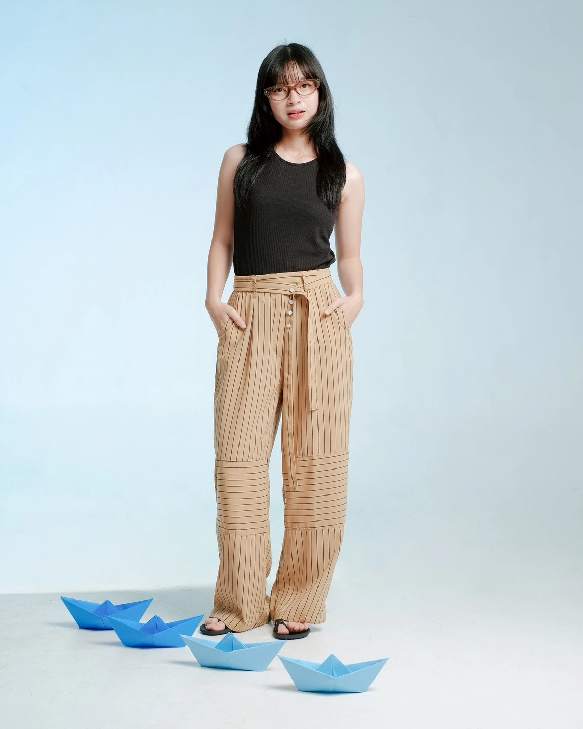 Satine Stripe Pants Kode 1461 Milo