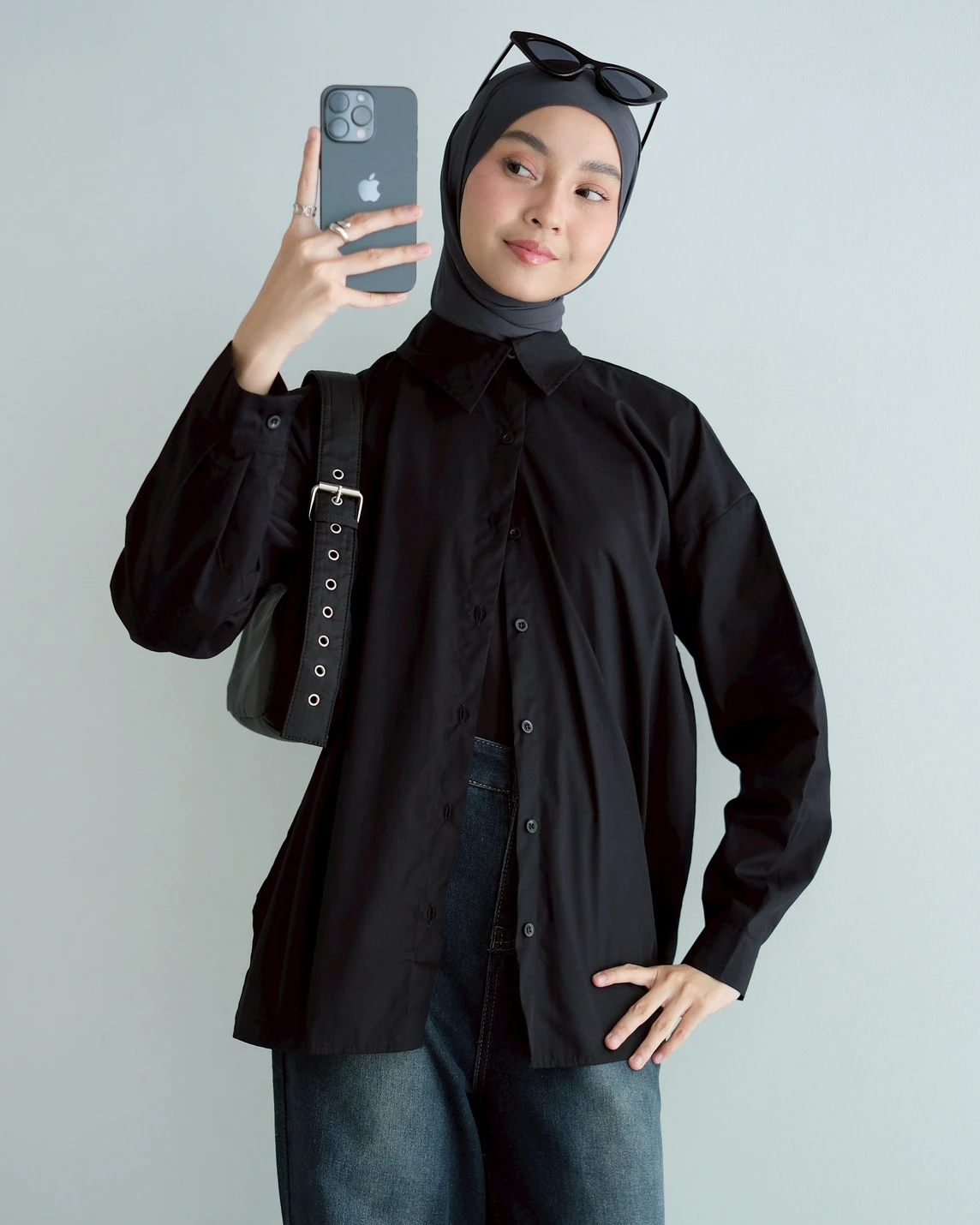 Peyton Shirt Kode 6815 Black