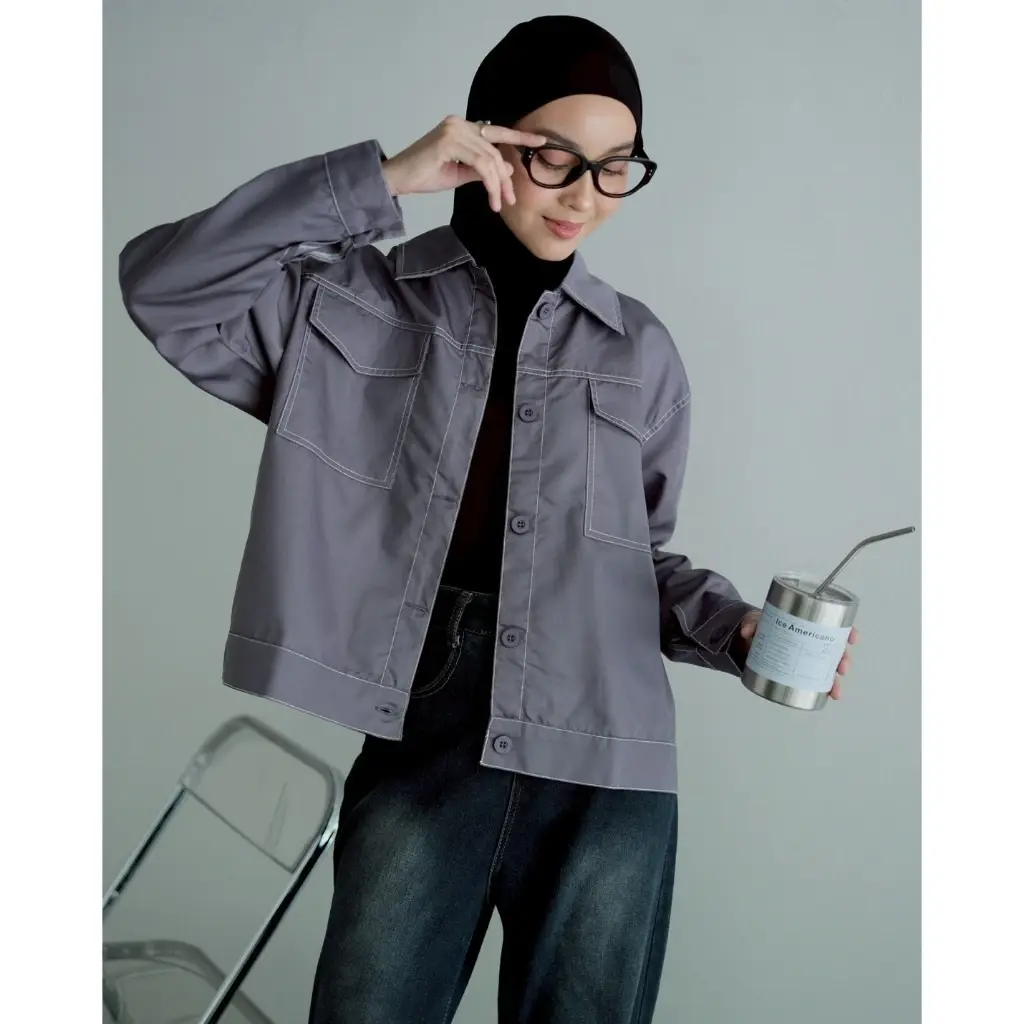 Tahira Shirt Grey - Image 2