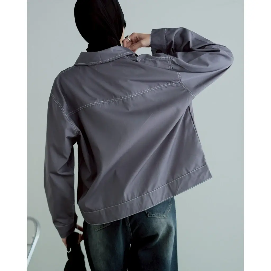 Tahira Shirt Grey - Image 3