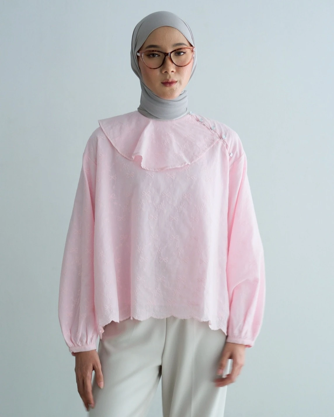 Lucellia Blouse Kode 20383 Pink