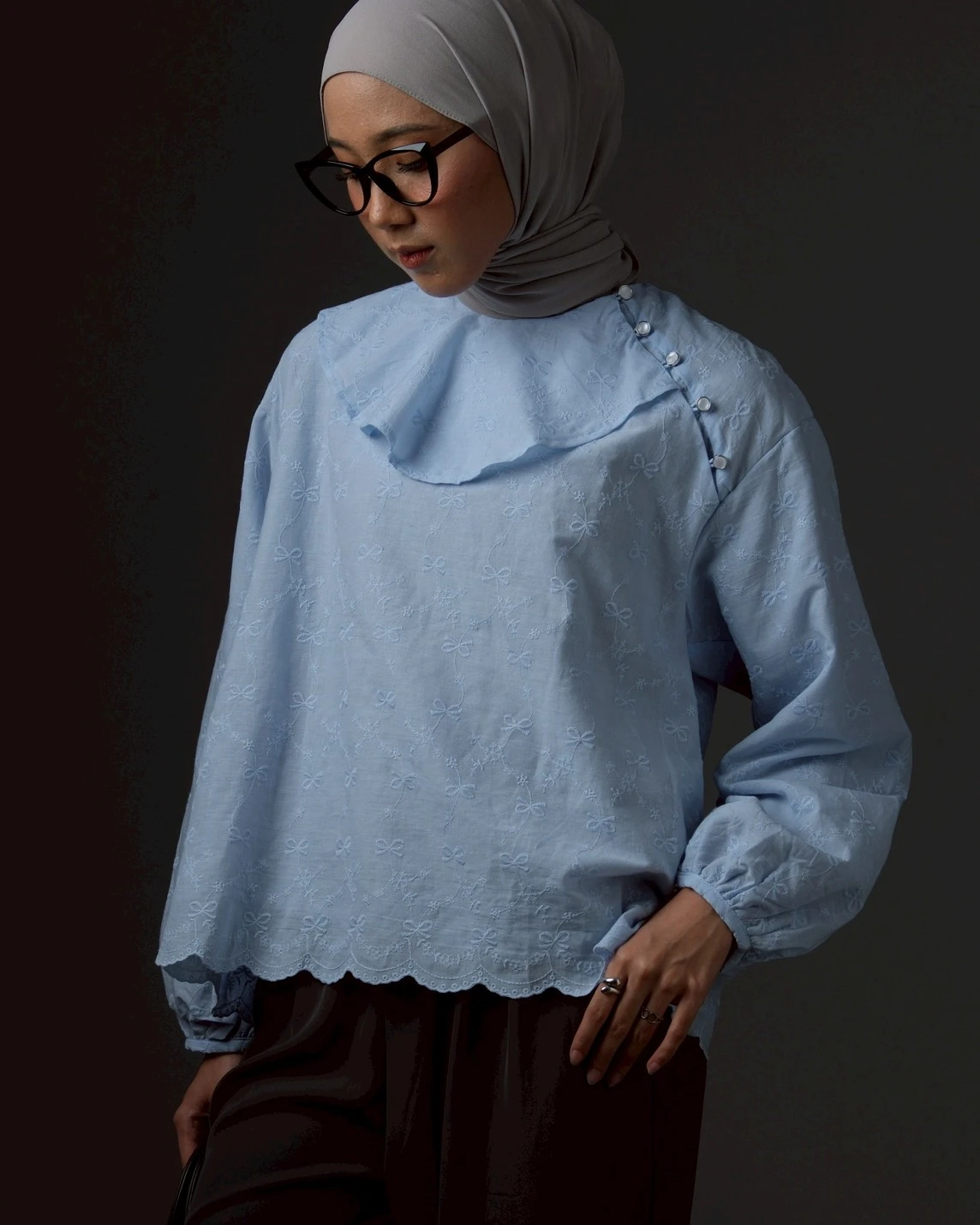 Lucellia Blouse Kode 20383 Blue