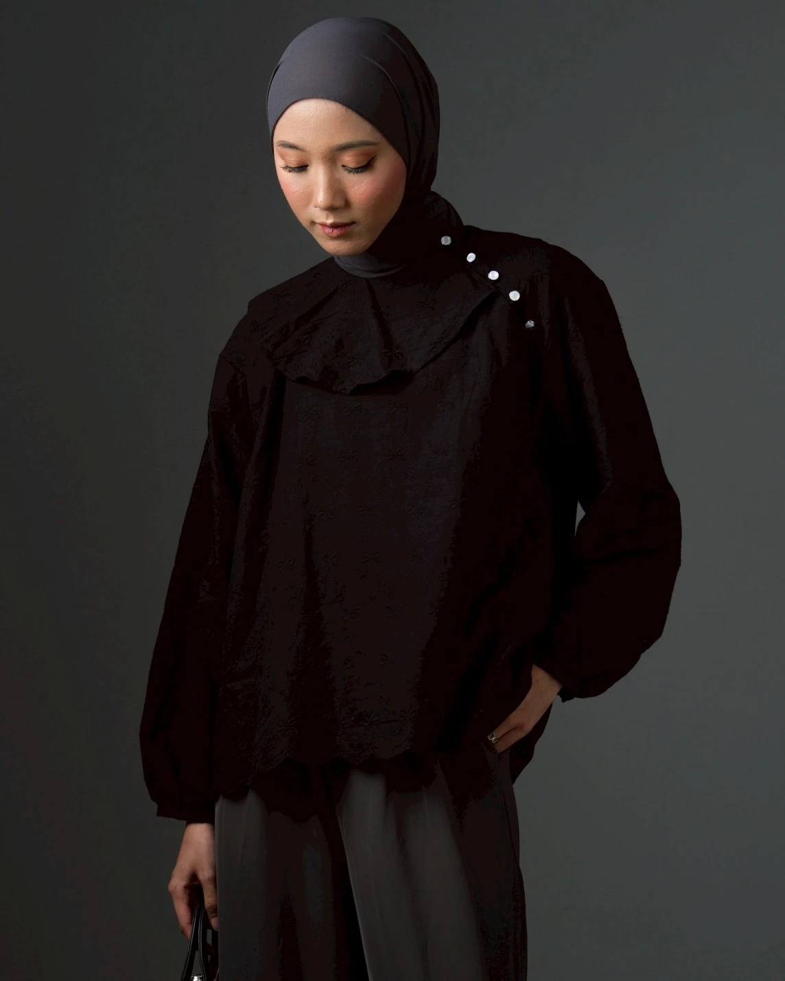 Lucellia Blouse Kode 20383 Black