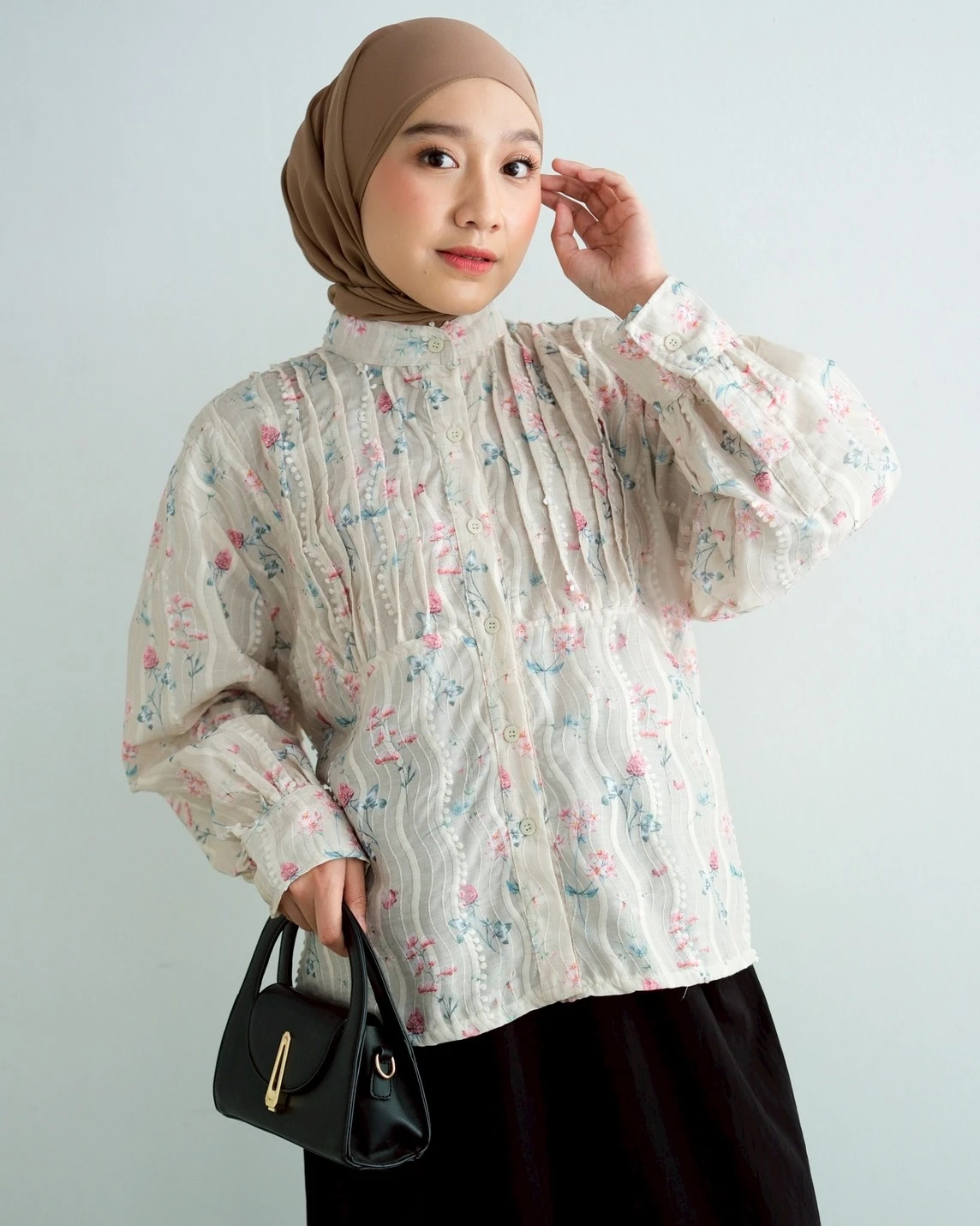 Kasey Shirt Kode Mr 3177 Cream