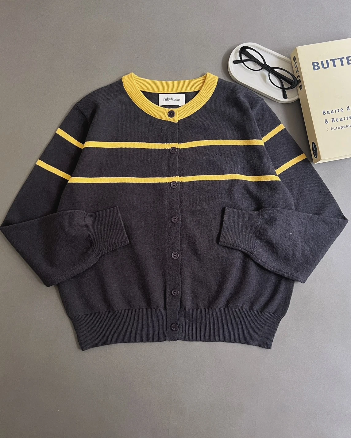 Dashel Cardigan Kode 240 A Dark Grey