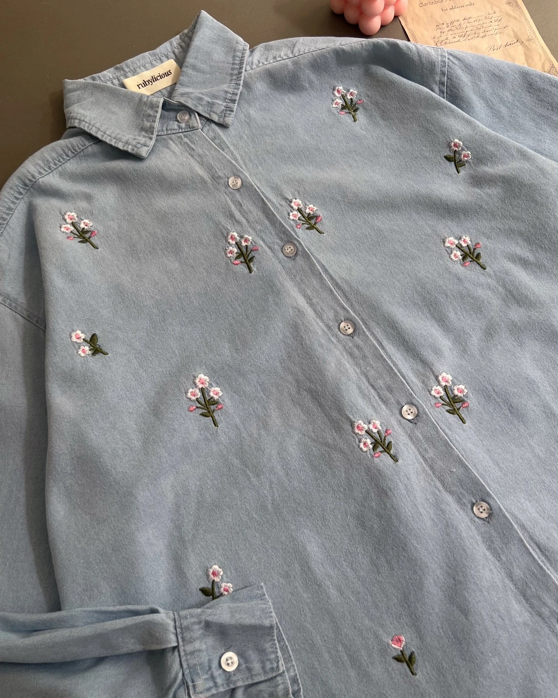Chera Denim Shirt Light Blue
