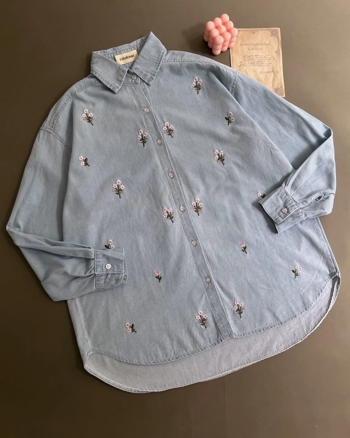 Chera Denim Shirt Light Blue - Image 3