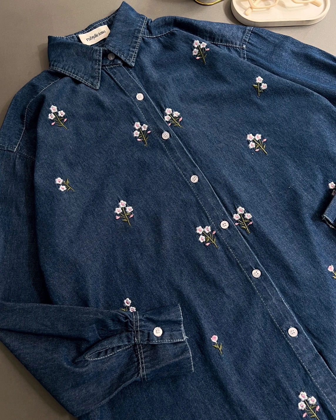 Alternative view of Chera Denim Shirt Medium Blue