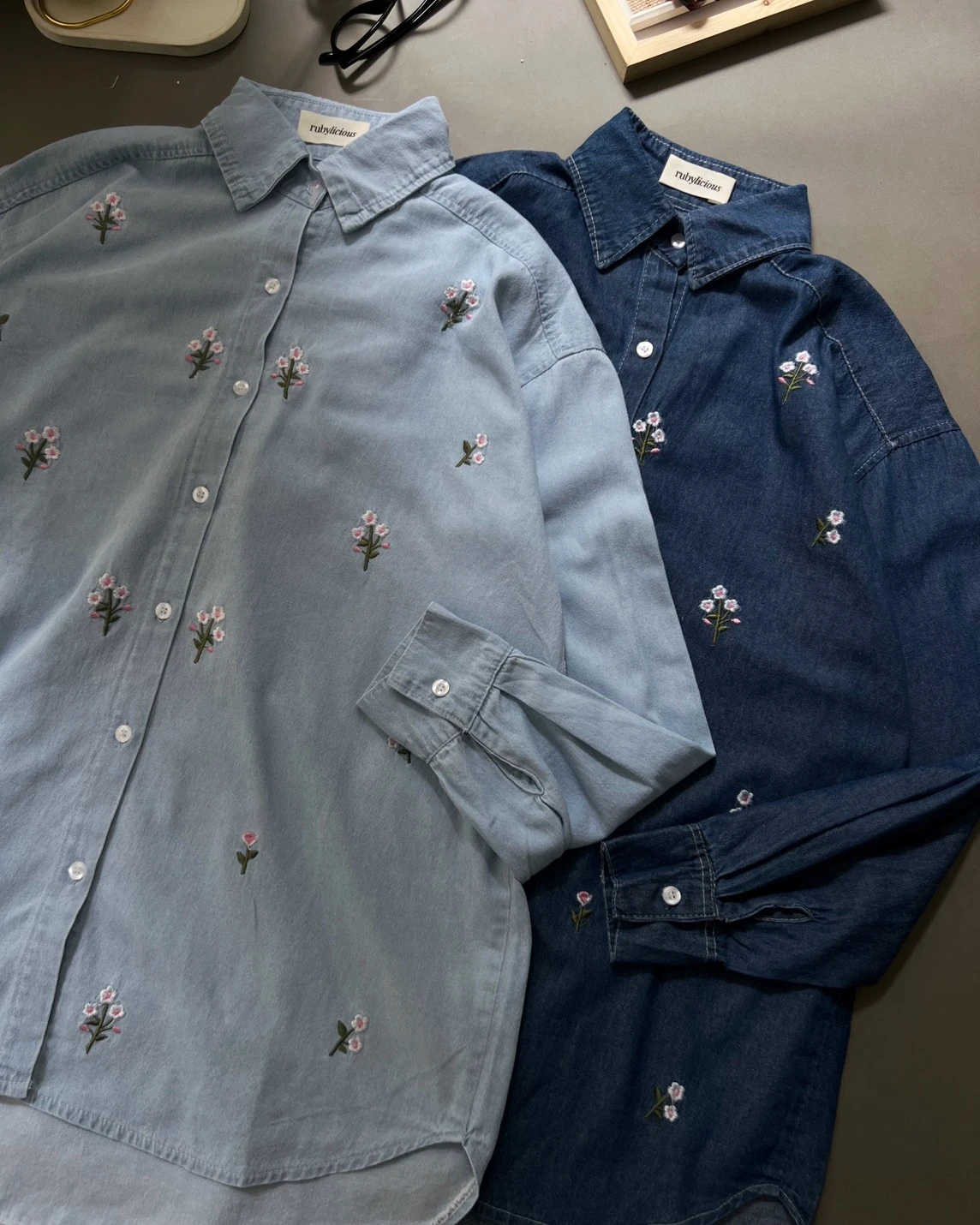 Alternative view of Chera Denim Shirt Light Blue
