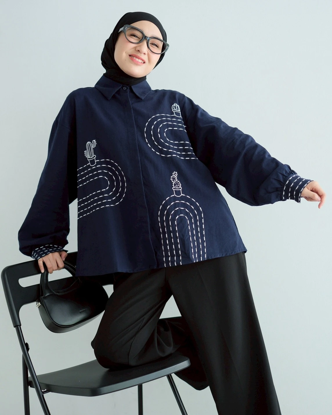 Cactus Shirt Kode 20390 Navy