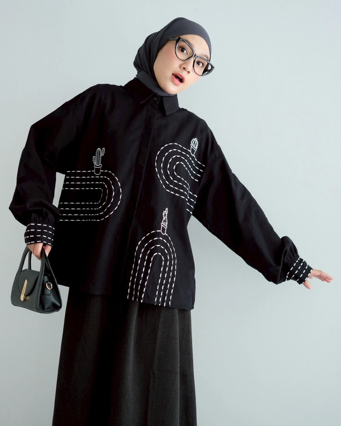 Alternative view of Cactus Shirt Kode 20390 Black