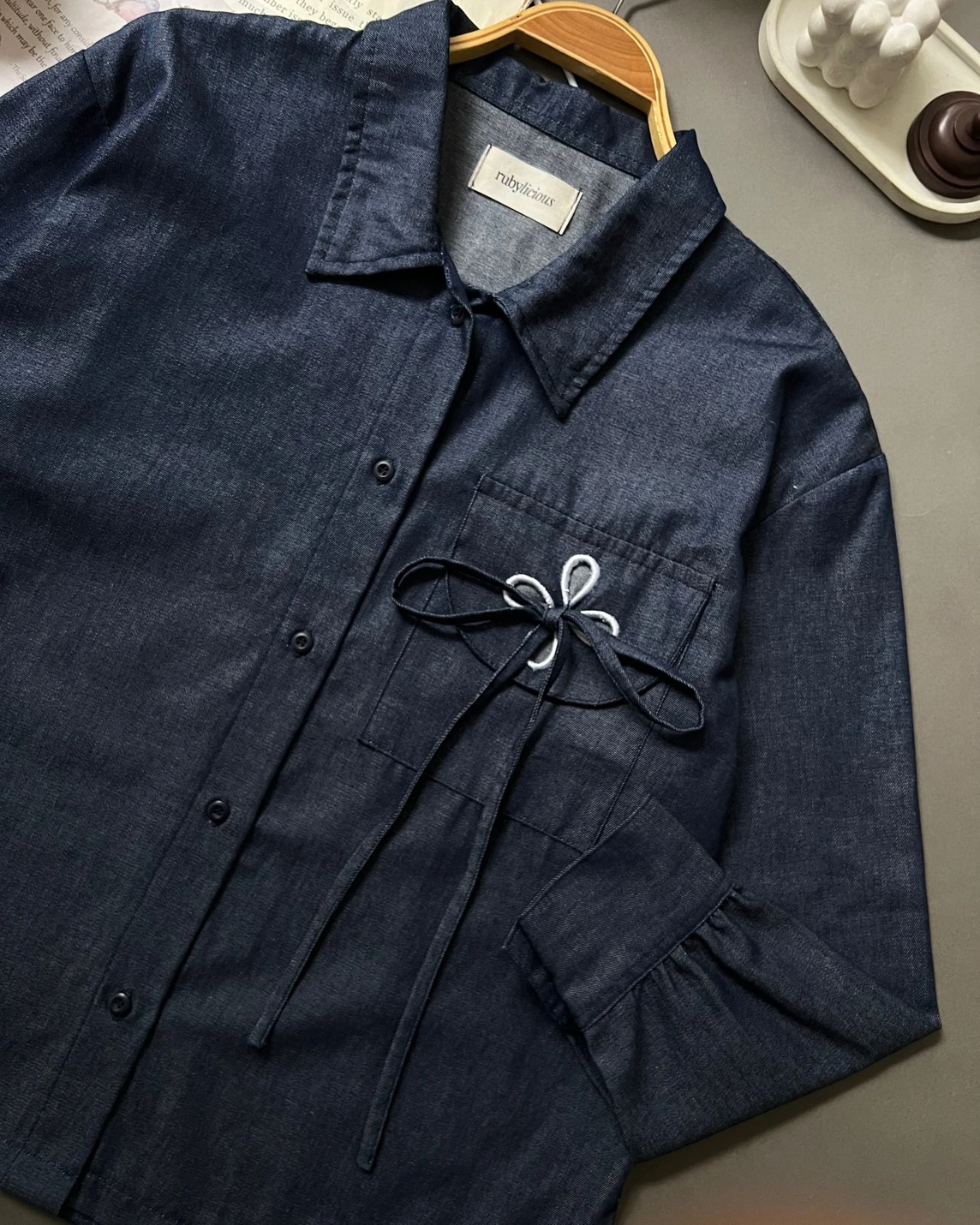Haize Denim Shirt Dark Blue