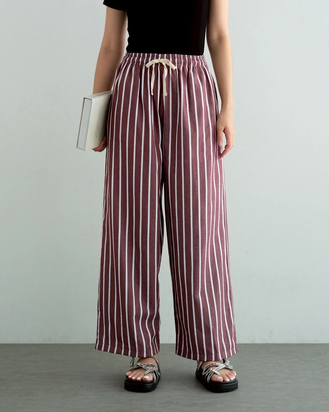 Hayes Stripe Pants Kode 14086 Choco