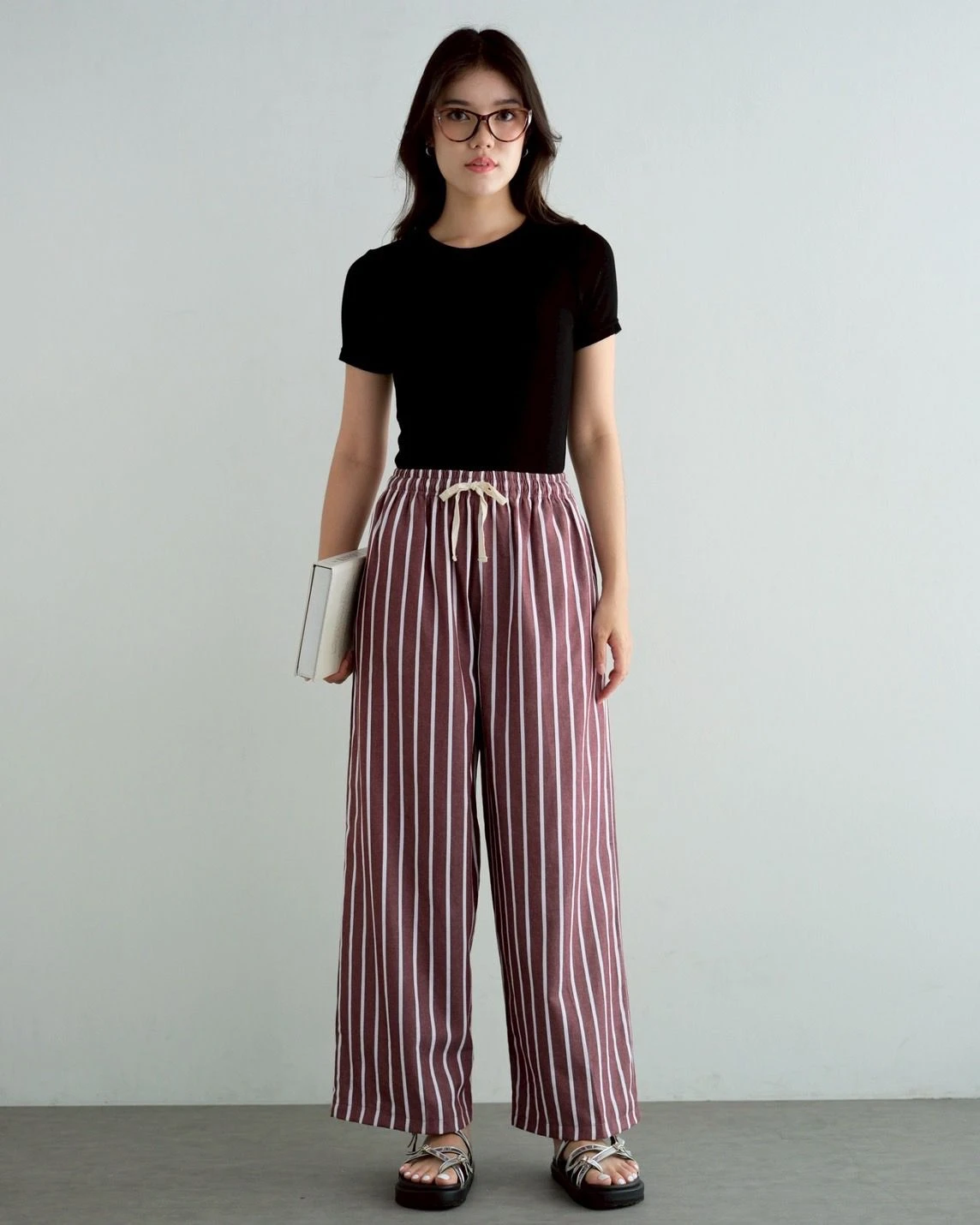 Alternative view of Hayes Stripe Pants Kode 14086 Choco