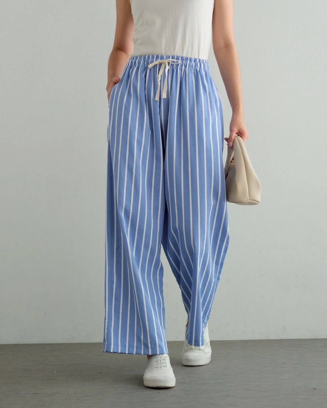 Hayes Stripe Pants Kode 14086 Blue