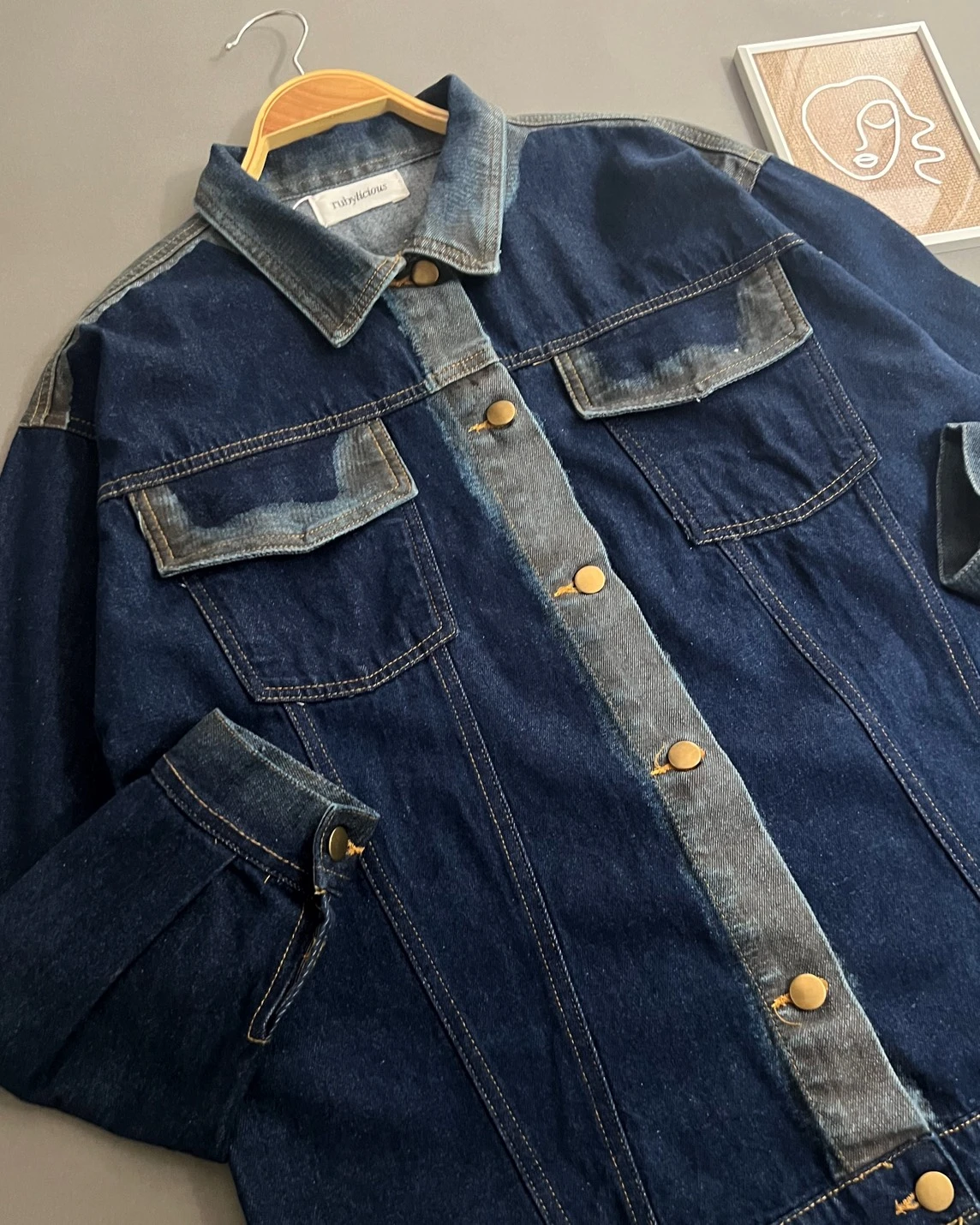 Alternative view of Onixa Denim Jacket Kode Pr 1008 Dark Blue