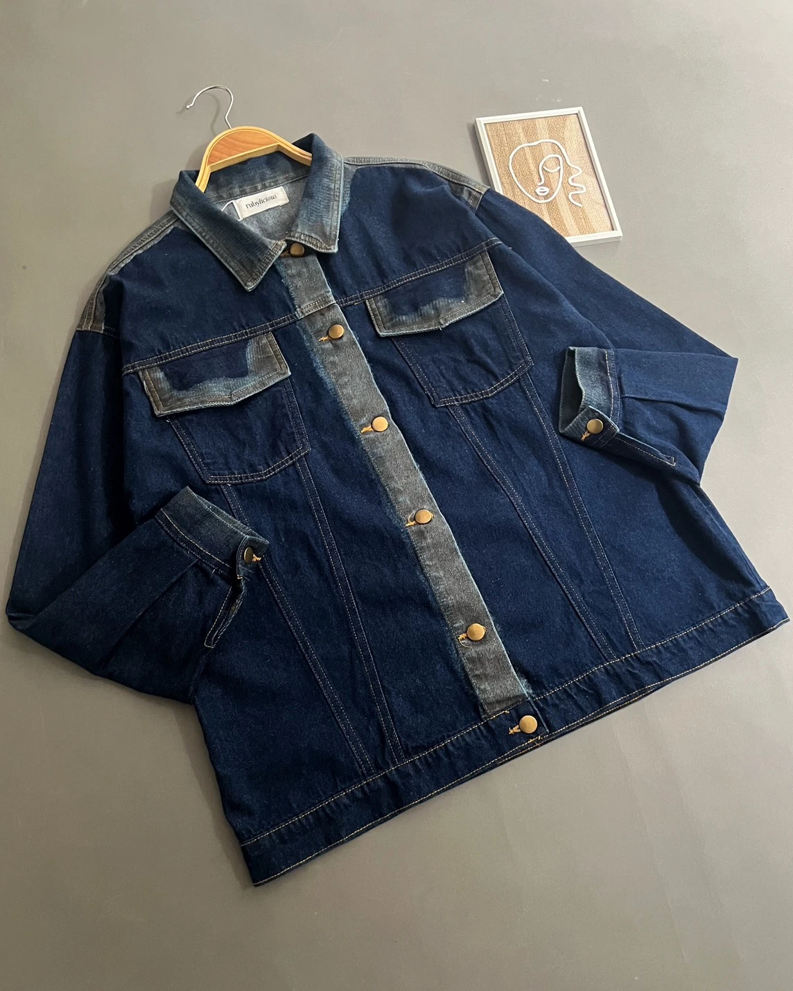 Onixa Denim Jacket Kode Pr 1008 Dark Blue