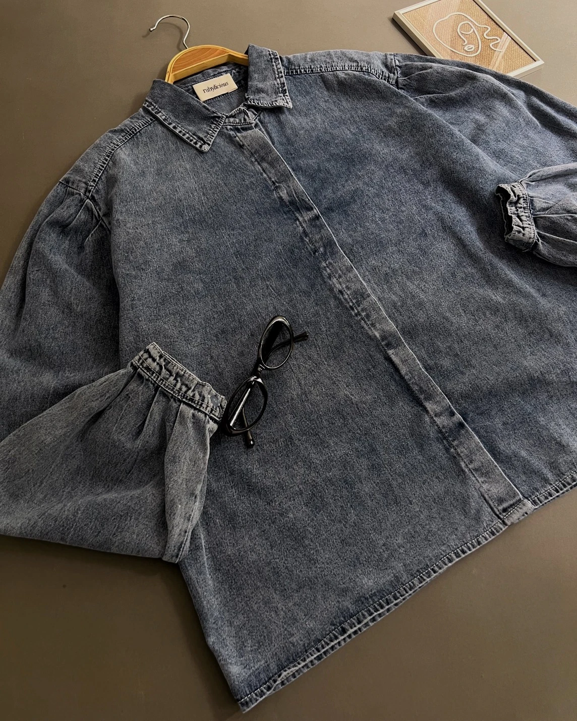 Alternative view of Delara Denim Shirt Kode 4625 Acid