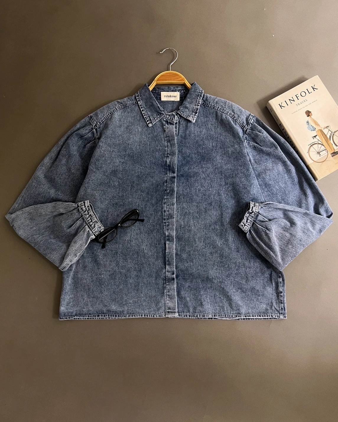 Delara Denim Shirt Kode 4625 Acid