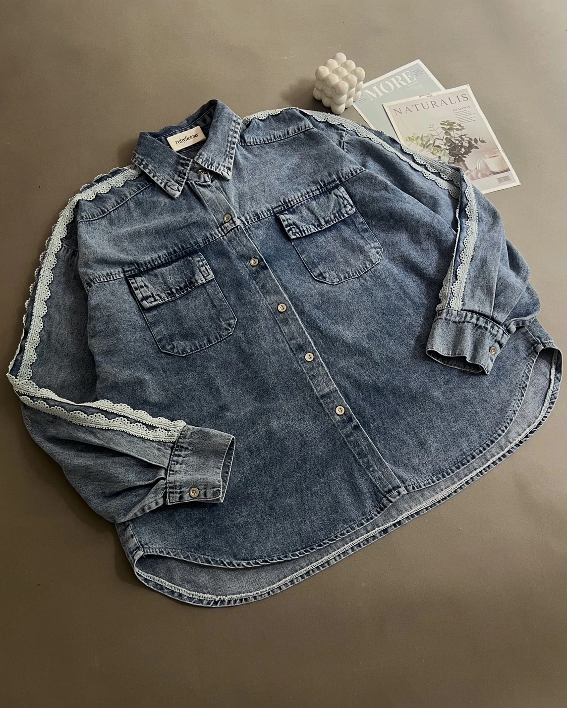Pyorika Denim Shirt Kode 4125 Acid