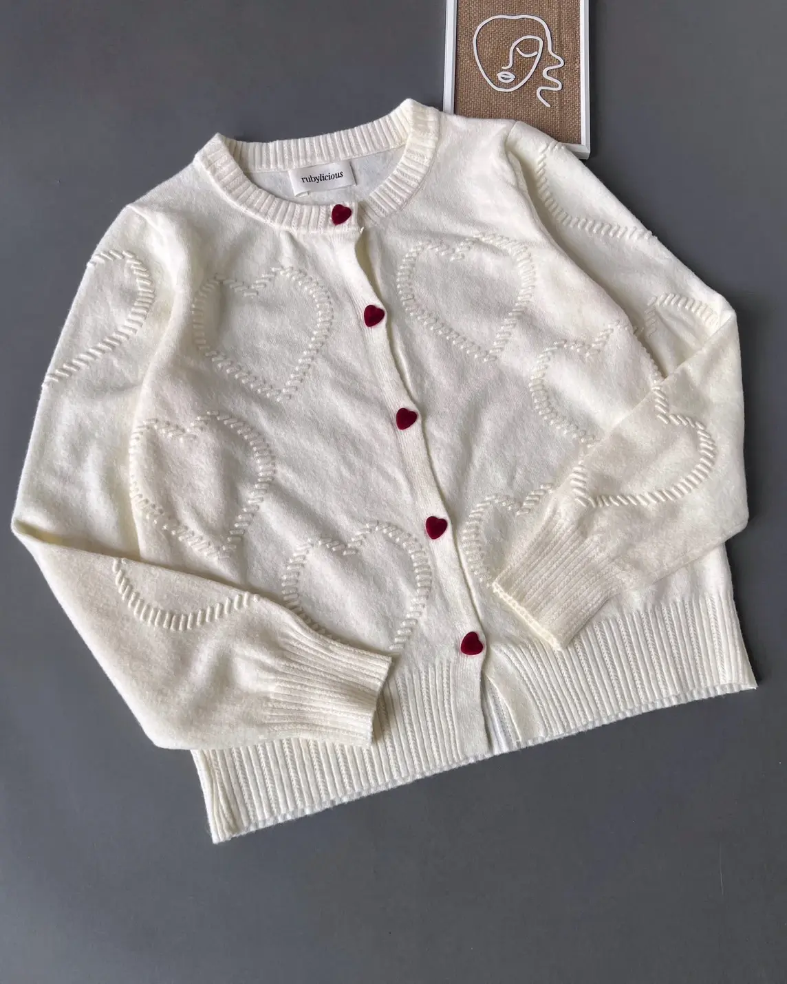 Cheren Cardi Kode 28K Broken White