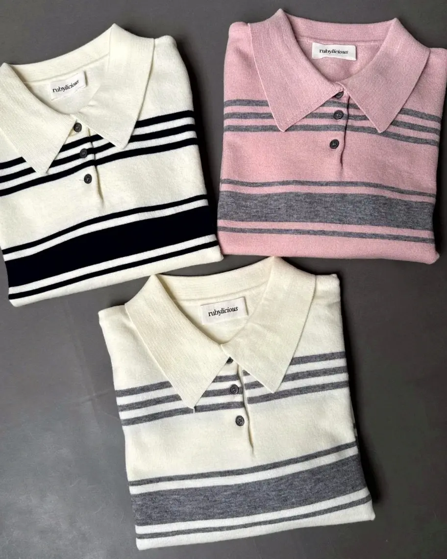 Saskia Stripe Longsleeve Kode 298K Bw-Grey - Image 3