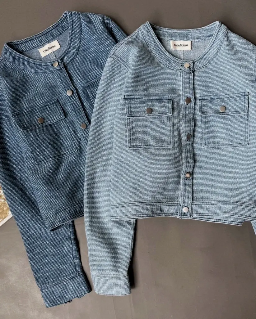 Primore Denim Jacket Kode 182K Medium Blue - Image 3