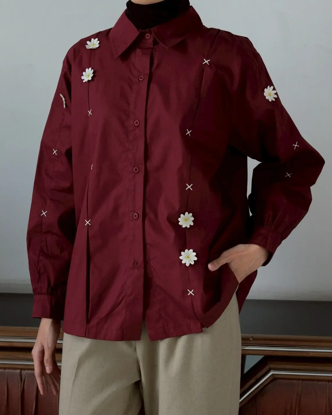 Lilian Shirt Red Cherry
